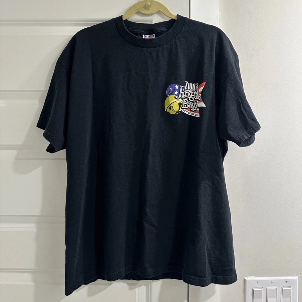 Z100 Jingle Ball 2001 Vintage Short Sleeve Graphic T Shirt XL Mariah Carey
